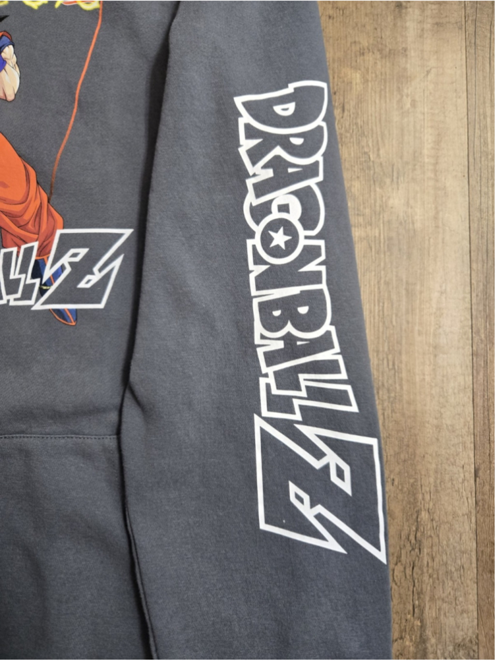 Dragon Ball Z Goku Hoodie Mens XL Gray Toei Animation Graphic Anime Pullover - Picture 6 of 10